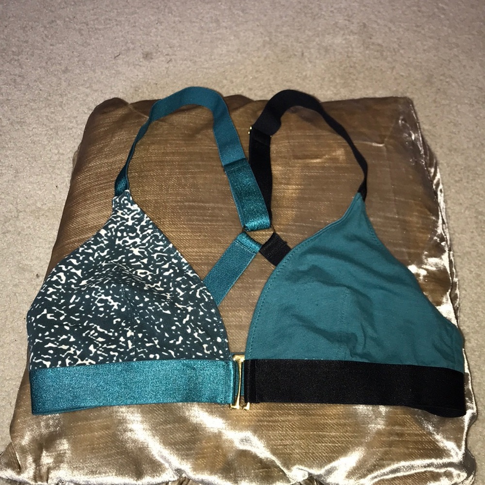 Turquoise comfortable bra
